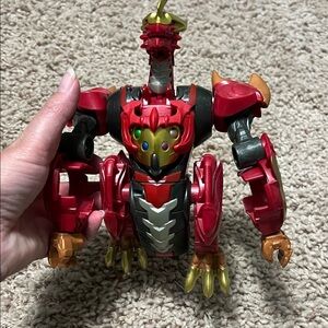 Red and Gold Dragon Robot Action Figure